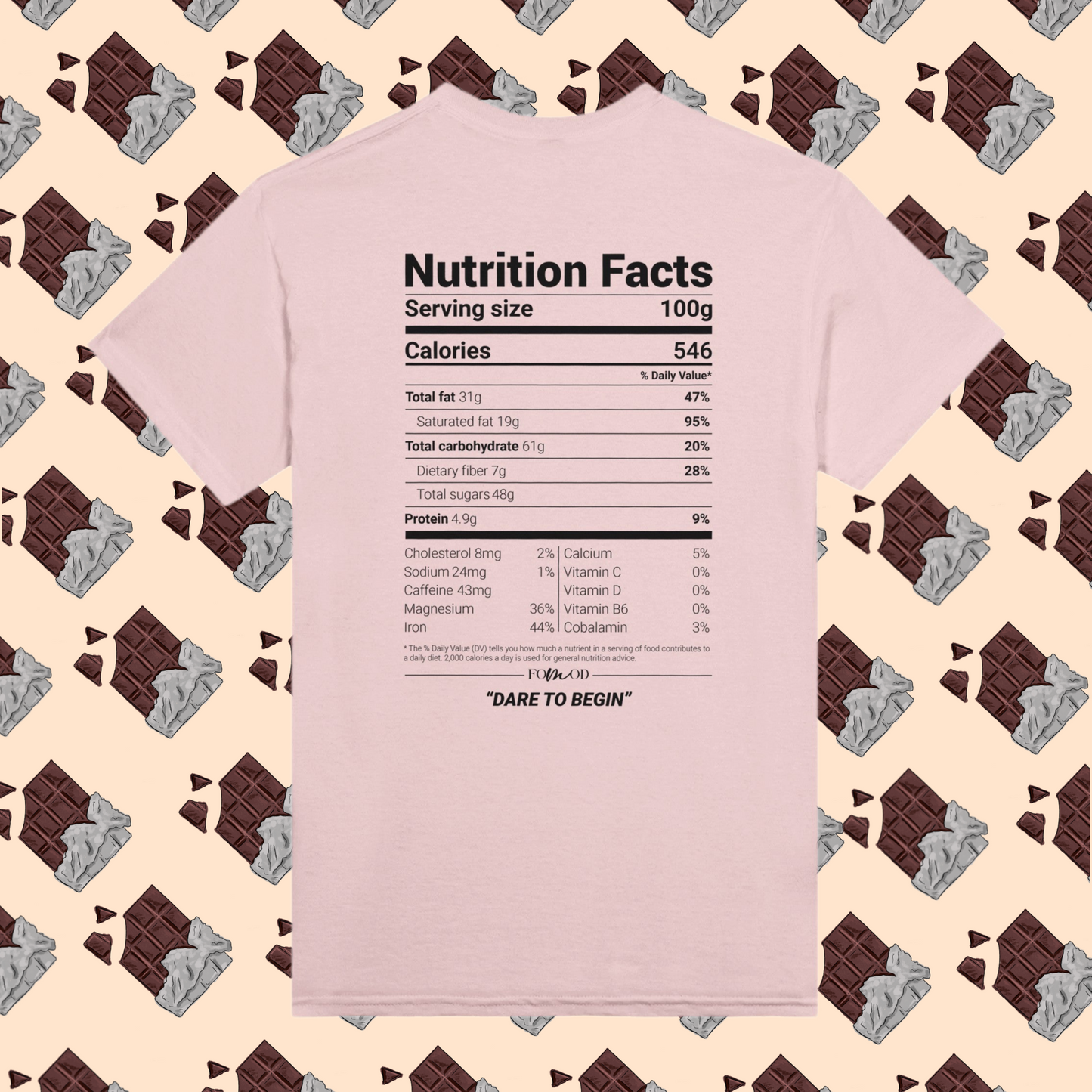 T-shirt cioccolato fondente - Osate iniziare