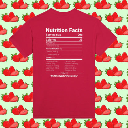 Strawberry T-shirt - Peace over perfection